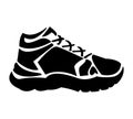 vector and silhouette logo of shoes or sneakers