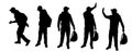 vector silhouette people
