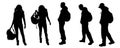 vector silhouette people