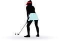 Woman golf player