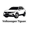 Vector silhouettes of Volkswagen brand cars, repair Royalty Free Stock Photo
