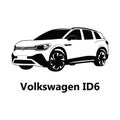 Vector silhouettes of Volkswagen brand cars, repair Royalty Free Stock Photo