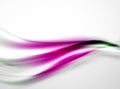 Vector silk white and purple color waves, beauty idea coporate identity template