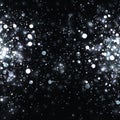 Vector silver glowing light glitter background