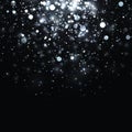 Vector silver glowing light glitter background