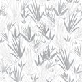 Vector Silver Grey Asian bamboo Kimono Seamless Pattern Background. Great for elegant gray texture fabric, cards