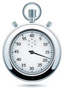 vector silver stopwatch Royalty Free Stock Photo