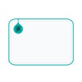 Vector simple box to fill your text and paper vector icon box. Vector frame photo with place for your data. Royalty Free Stock Photo