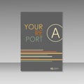 Vector simple brochure design for your report