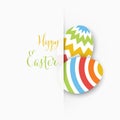 Vector simple easter card