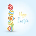 Vector simple easter card