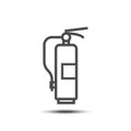 Vector simple fire extinguisher line icon