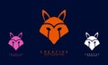 vector simple fox head logo Royalty Free Stock Photo