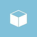 The vector simple icon box, minimal style. Royalty Free Stock Photo