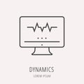 Vector Simple Logo Template Dynamics