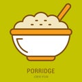 Vector Simple Logo Template Porridge