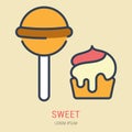 Vector Simple Logo Template Sweet