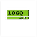 Vector illustration simple logo tv online