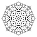 Vector simple mandala.