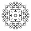 Vector simple mandala.