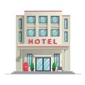 Simple modern hotel building