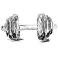 Simple Sketch of dumbbell, with watercolor effect