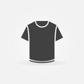 Vector simple t-shirt concept icon