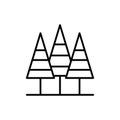 Vector Simple Three Tree Icons