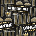 Vector Singapore Seamless Pattern