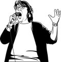 Vector - Singing Woman