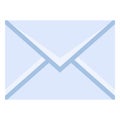 Vector Single Closed Postal Envelope Icon Royalty Free Stock Photo