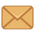 Vector Single Closed Postal Envelope Icon