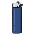 Vector Single Cartoon Blue Disposable Lighter Royalty Free Stock Photo