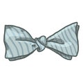 Vector Single Cartoon Bow Tie. Vintage Fashion Accessory