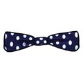 Vector Single Cartoon Bow Tie. Vintage Fashion Accessory Royalty Free Stock Photo