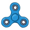 Vector Single Cartoon Illustration - Hand Spinner Royalty Free Stock Photo