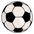 Vector Single Cartoon Soccer Ball