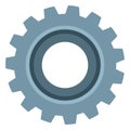 Vector Single Icon - Mechanical Gear. Royalty Free Stock Photo