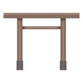 Vector Single Color Flat Shinto Torii Gate Icon