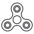 Vector Single Icon - Plaything Spinner Royalty Free Stock Photo