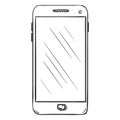 Vector Single Sketch Smartphone