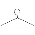 Vector Single Sketch Wardrobe Shoulder Hanger