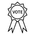 Vector Single Vote Badge Icon