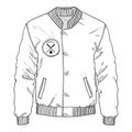 Vector Sketch Baseball Jacket