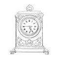 Vector sketch of clock