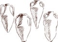Amphoras for wine