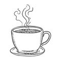 Vector Sketch Illustration - Cup of Coffee