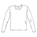 Vector Sketch Illustration - Long Sleeve Shirt