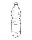 Vector sketch of plastic bottle