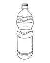 Vector sketch of plastic bottle
